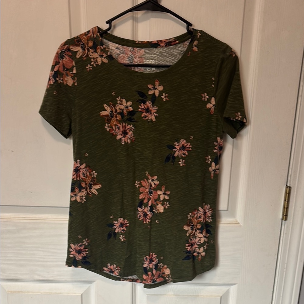 Floral Green Women's Top